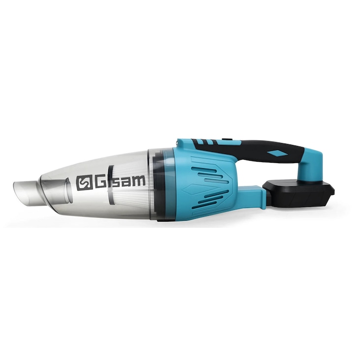 Aspirator de mana fara fir, 2 baterii, compatibil cu baterii litiu 18V, design ergonomic