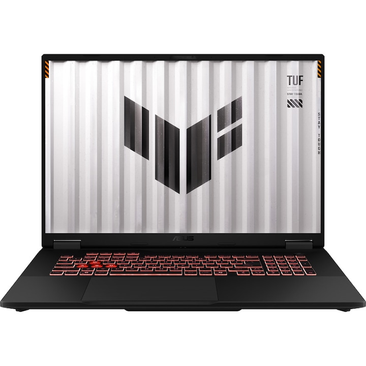 Laptop Asus TUF Gaming A18 FA808UH-S8069MXM, AMD Ryzen 7 260, 18 inch, RAM 32GB DDR5, SSD 1TB + 1TB, nVidia GeForce RTX 5050 8GB, No OS, Jaeger Gray