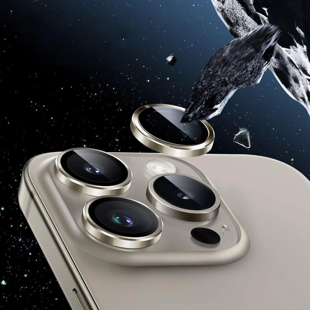 Set protectie sticla camera foto Tech-Protect Camring Fit Plus compatibil cu iPhone 14 Pro / 14 Pro Max / 15 Pro / 15 Pro Max / 16 Pro / 16 Pro Max / 17 Pro / 17 Pro Max, Silver