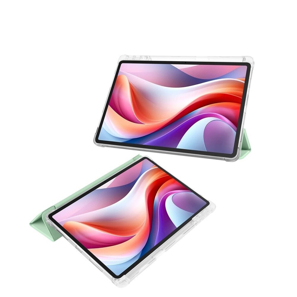 Husa tableta XGSM Smartcase Hybrid pentru Lenovo Tab M11, suport integrat, verde