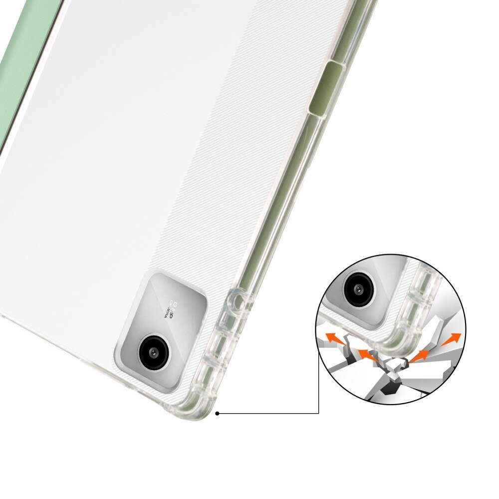 Husa tableta XGSM Smartcase Hybrid pentru Lenovo Tab M11, suport integrat, verde