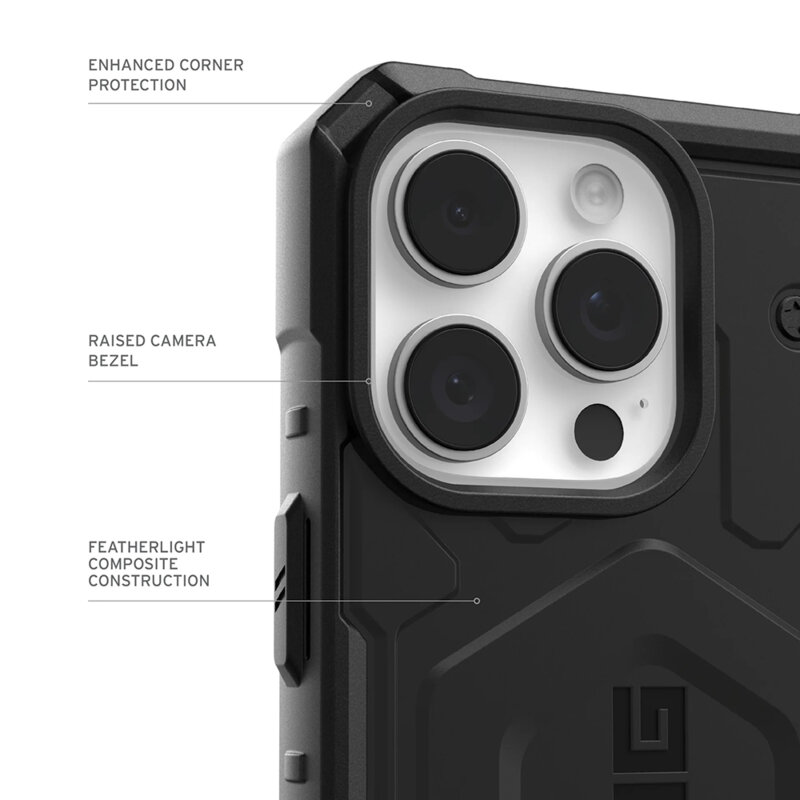 Husa de protectie UAG Pathfinder Magsafe pentru iPhone 17 Pro, Black