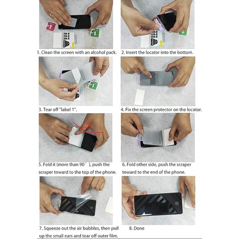 Folie Hydrogel pentru Samsung Galaxy S25, Protectie Ecran, Reparare automata, Pelicula Transparenta