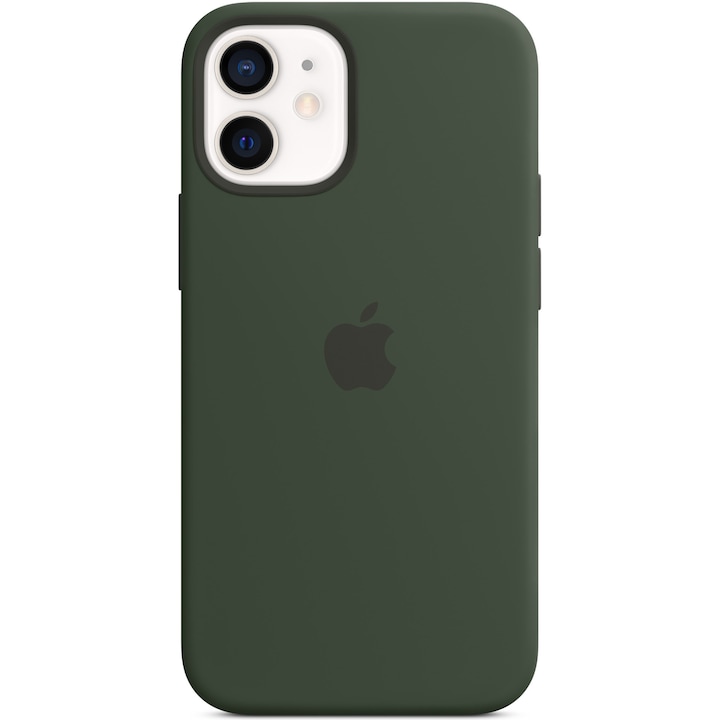 Husa de protectie Apple Silicone Case MagSafe pentru iPhone 12 mini, Cypress Green