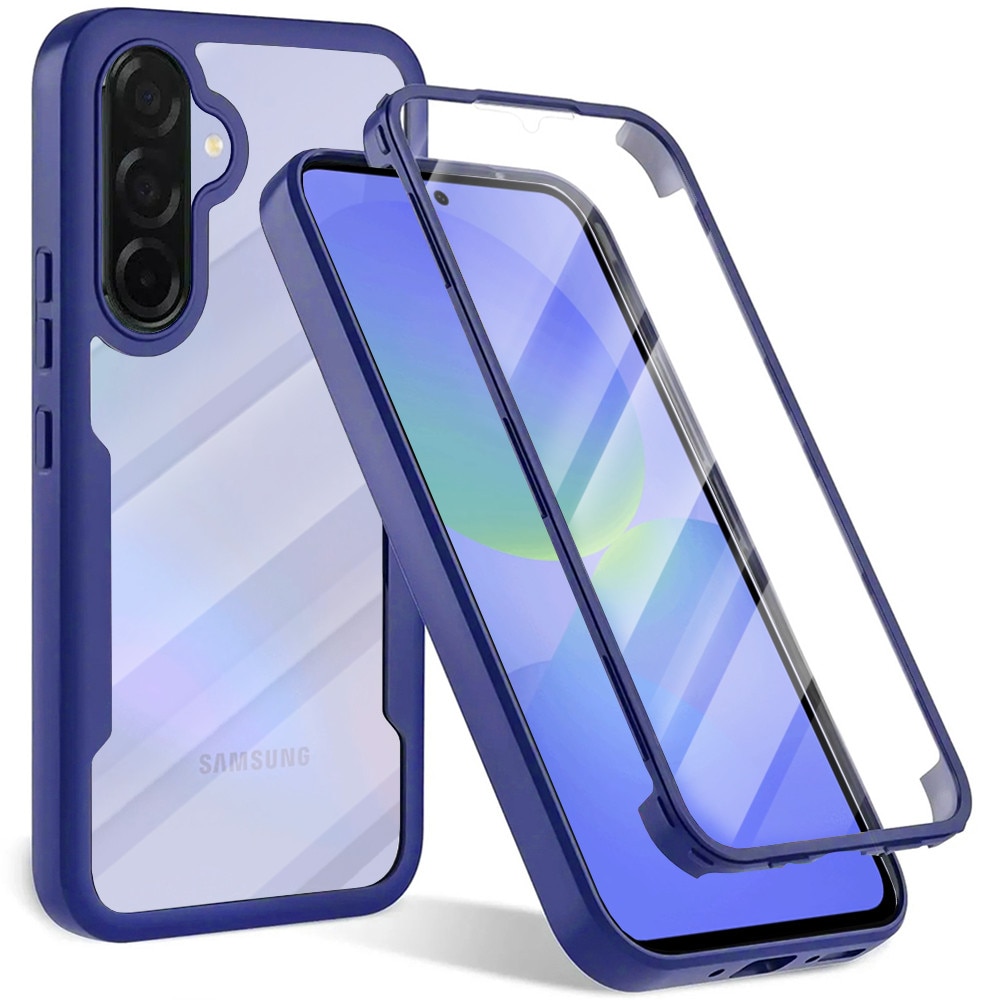Husa pentru Samsung Galaxy A26 5G DaDen® ColorVerse 360, Antisoc, Protectie completa spate-ecran, Albastru inchis