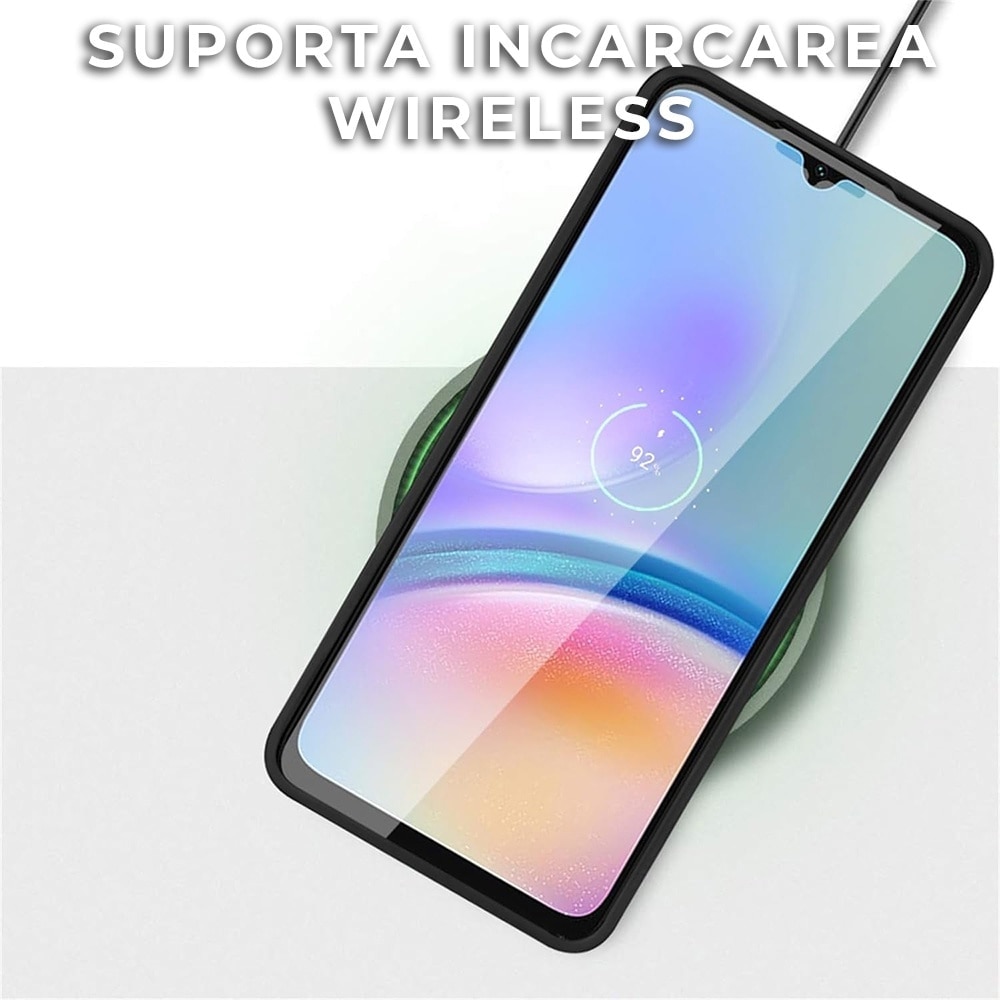 Husa pentru Samsung Galaxy A26 5G DaDen® ColorVerse 360, Antisoc, Protectie completa spate-ecran, Albastru inchis