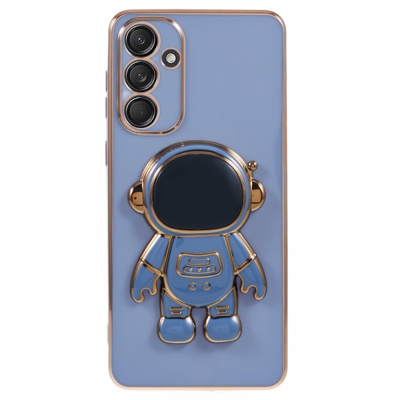 Husa Telefon 2in1, Flippy, Compatibila Samsung Galaxy S21 FE, Carcasa TPU cu Suport Inclus Tip Astronaut, Protectie Camere, Albastru