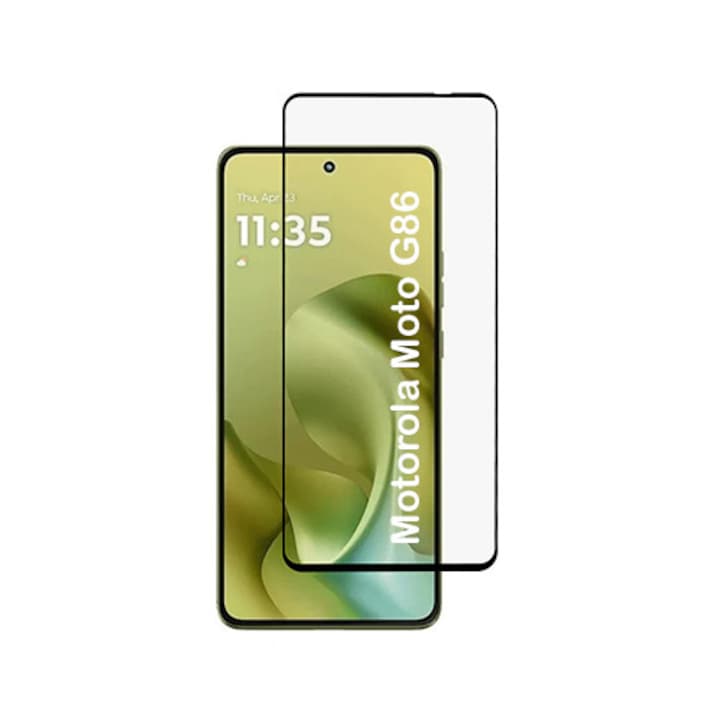Folie pentru Motorola Moto G86, SKYDDAR INNOVATION, Sticla Securizata, Ultra HD, Protectie 111D, Montare Simpla, set cu sticker, Transparent