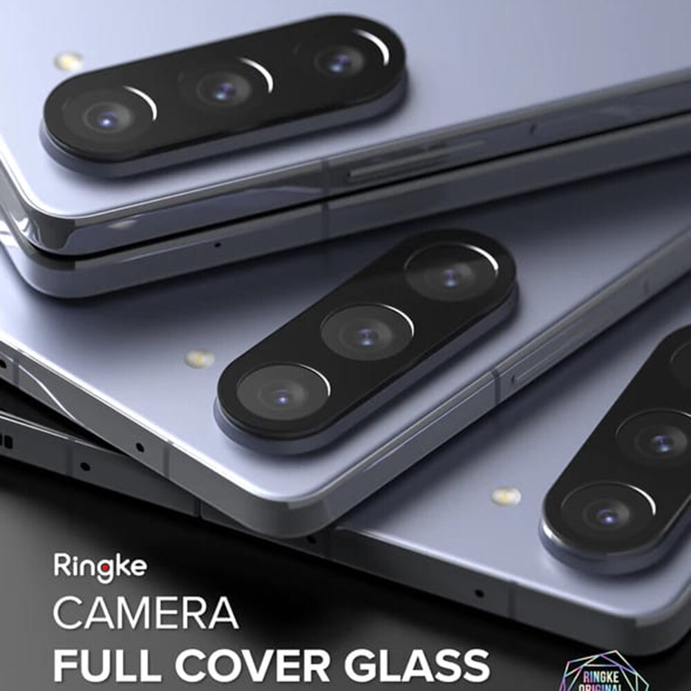 Folie Camera pentru Samsung Galaxy Z Fold5 (set 2), Ringke Camera Protector Glass, Black