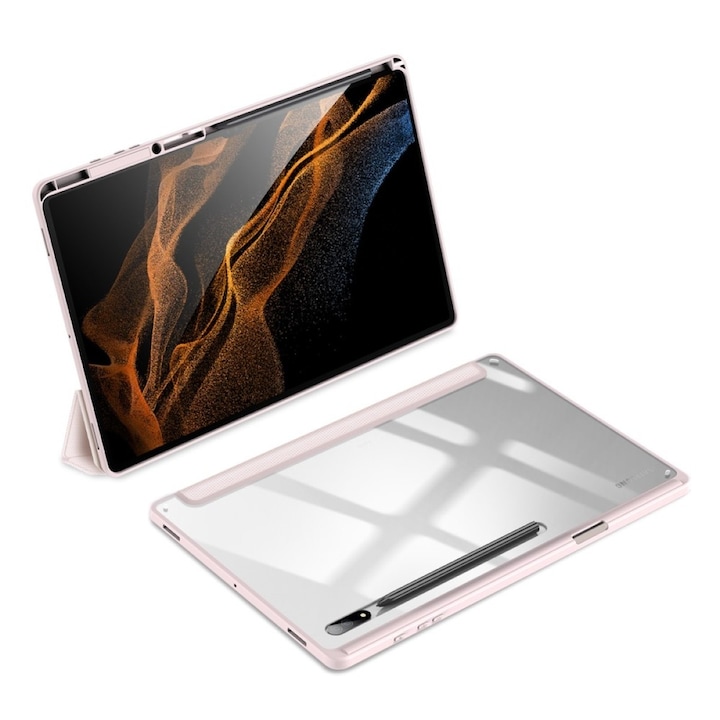 Husa premium pentru tableta Samsung Galaxy Tab A8 10.5" Model X200 / X20, Sigloo, Dux Ducis Toby, Pink