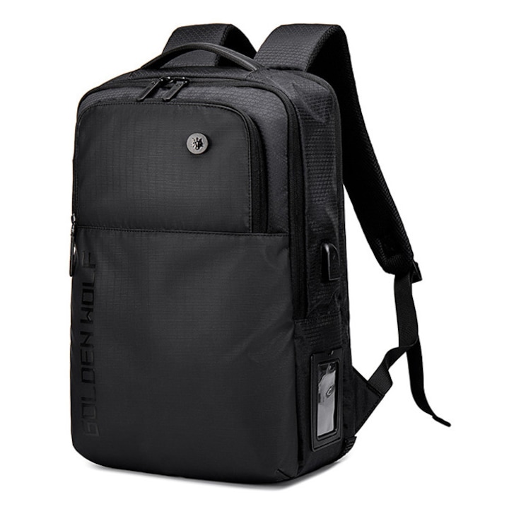 Rucsac laptop, Golden Wolf, 15.6", 20L, negru