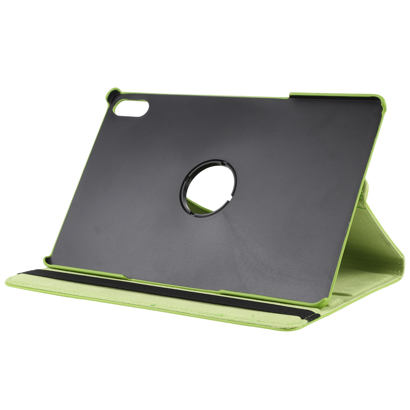 Husa tableta pentru Lenovo Tab P12 Pro 12.6, textura fina, piele solida, tip carte, verde