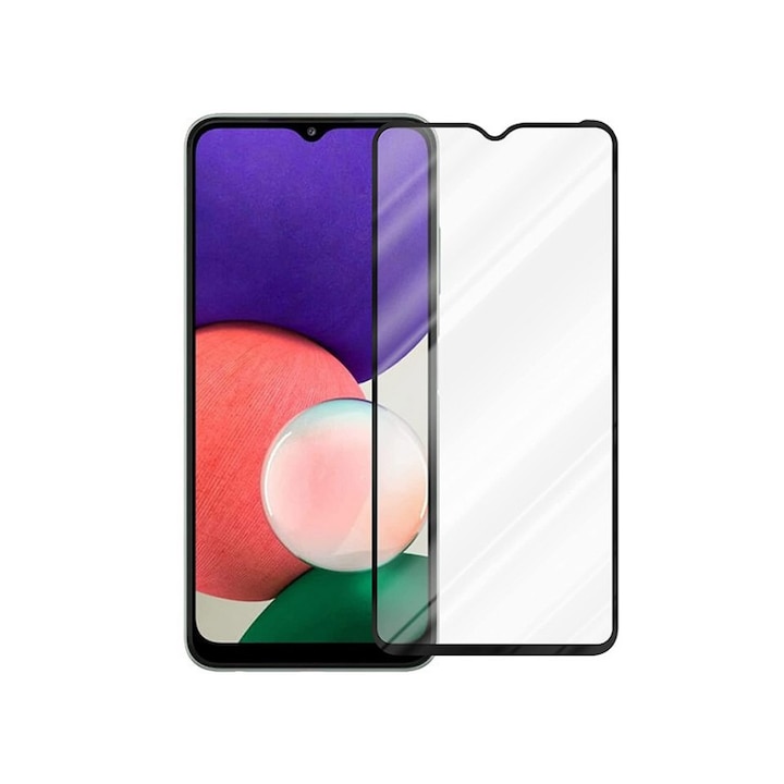 Folie Sticla Securizata Full Glue 5d Compatibila Cu Samsung Galaxy A22 5g, Dreapta Case Friendly