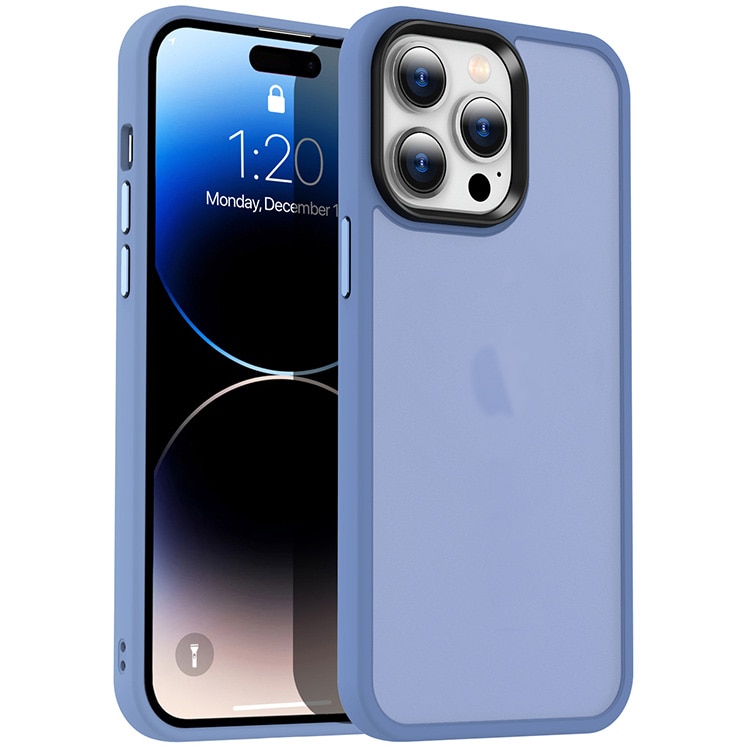 Husa de protectie A+ semitransparenta pentru iPhone 14 Pro Max, albastru