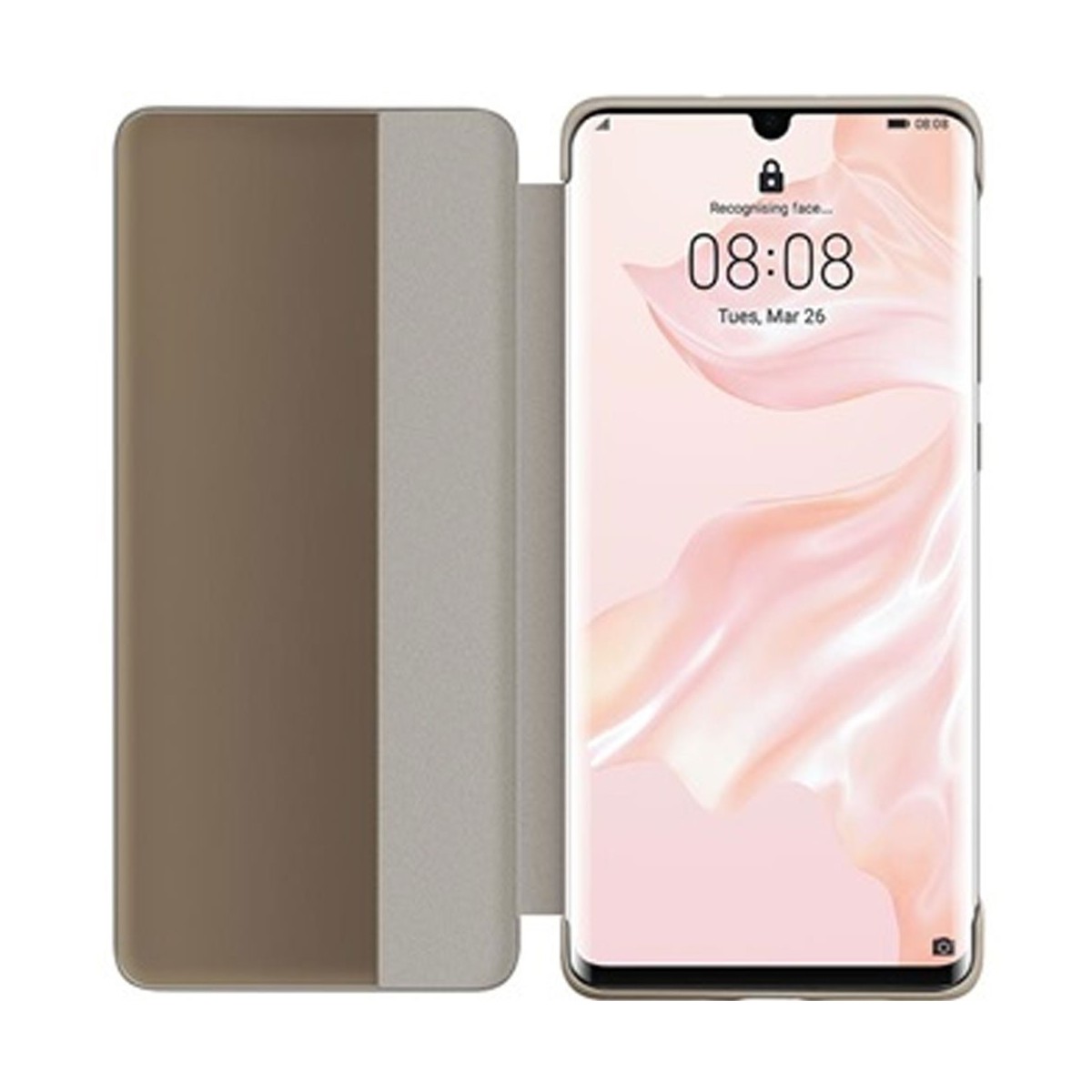 Husa telefon tip carte, Huawei, Elle P30, Kaki