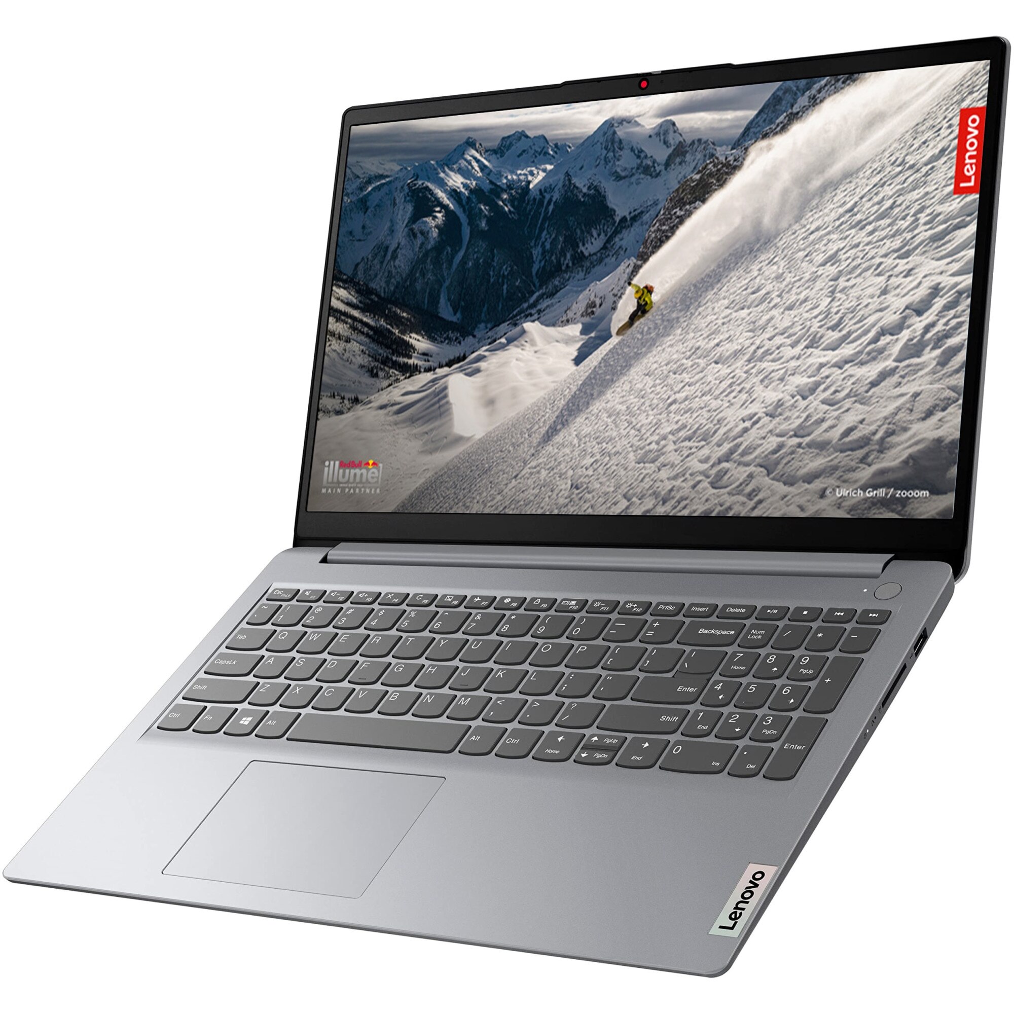 Laptop Lenovo IdeaPad 1 15ALC7 cu procesor AMD Ryzen 7 5700U, 15.6", Full HD, 24GB DDR4, 1TB SSD, Windows 11 Pro, Cloud Grey