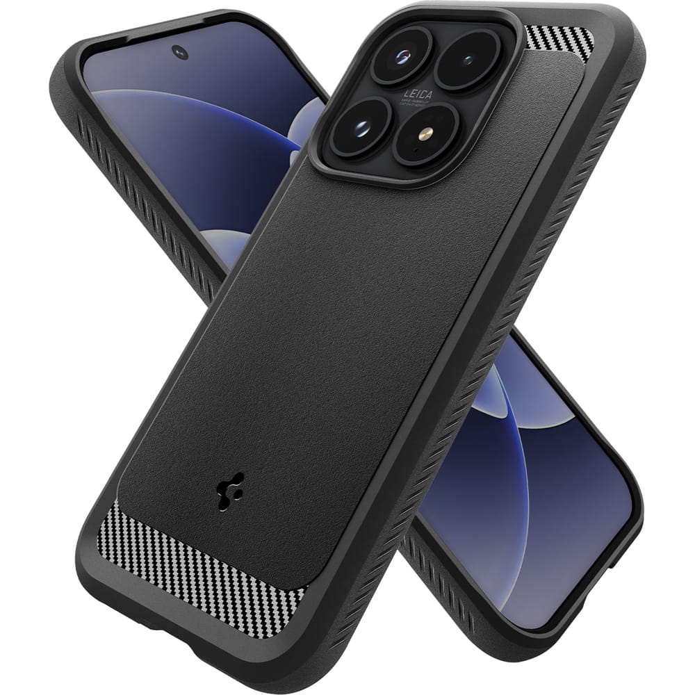 Husa telefon, Spigen, Rugged Armor pentru Xiaomi 17, Negru