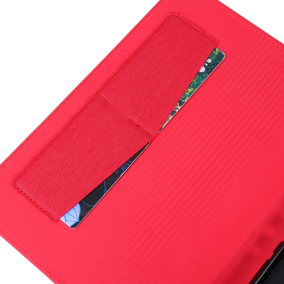 Husa tableta pentru Lenovo Tab P10 10.1, material textil TPU, design plan, protectie, acces porturi, rosu