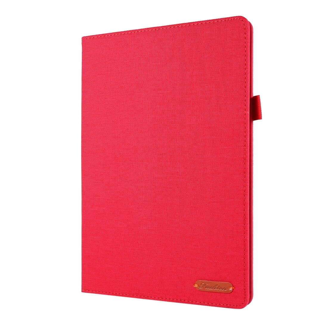 Husa tableta pentru Lenovo Tab P10 10.1, material textil TPU, design plan, protectie, acces porturi, rosu