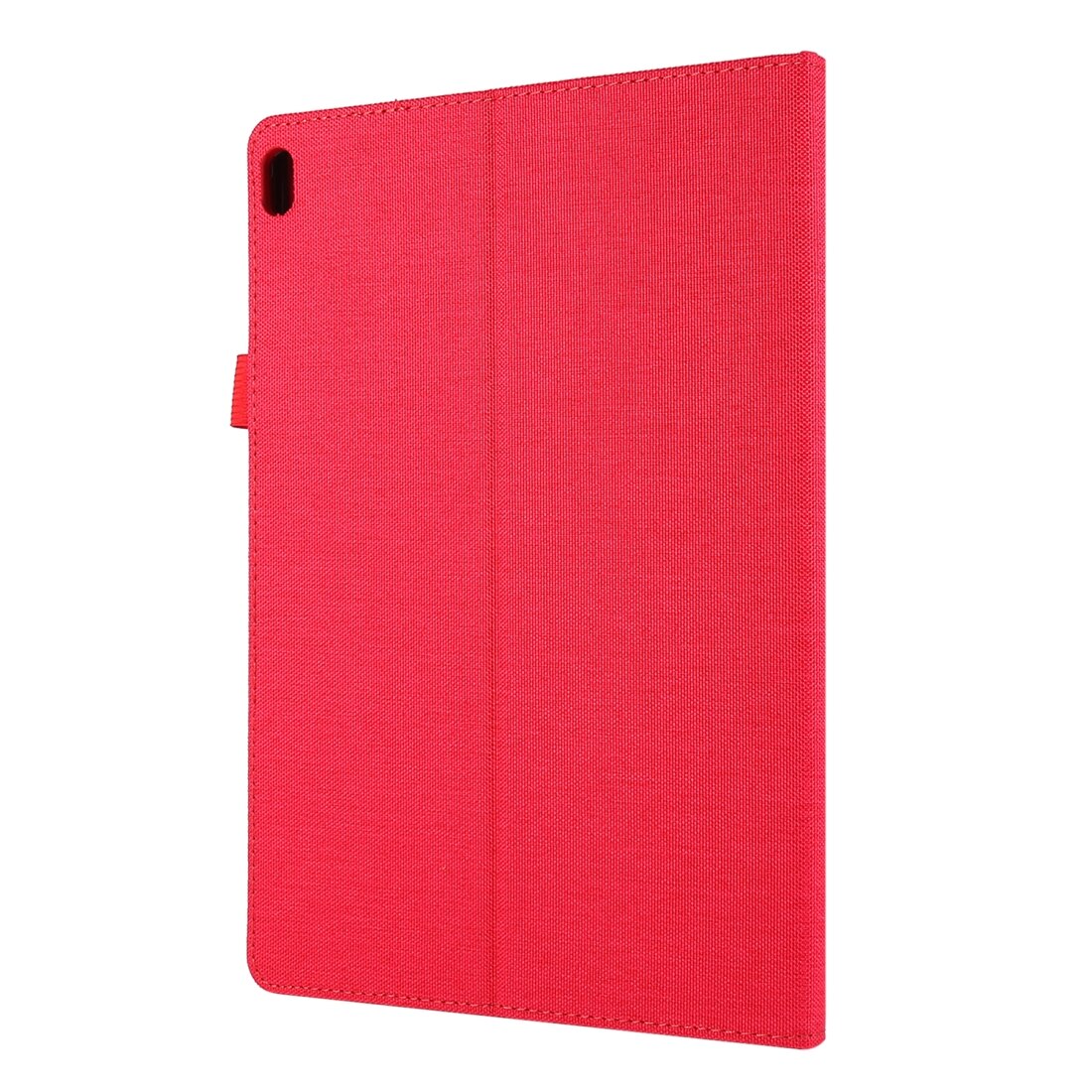 Husa tableta pentru Lenovo Tab P10 10.1, material textil TPU, design plan, protectie, acces porturi, rosu