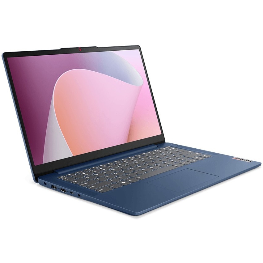 Laptop Lenovo IdeaPad Slim 3 14ABR8 cu procesor AMD Ryzen™ 5 7530U pana la 4.5 GHz, 14", Full HD, IPS, 8GB, 512GB SSD, AMD Radeon™ Graphics, No OS, Abyss Blue