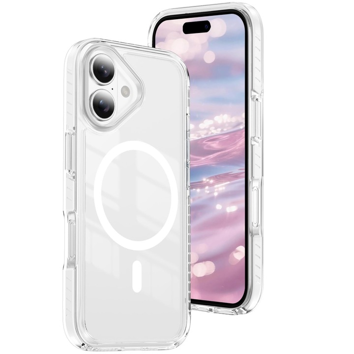 Husa pentru Apple iPhone 17 cu MagSafe, Protectie Totala Anti-Soc din TPU, LIXR-06EN®, Transparent