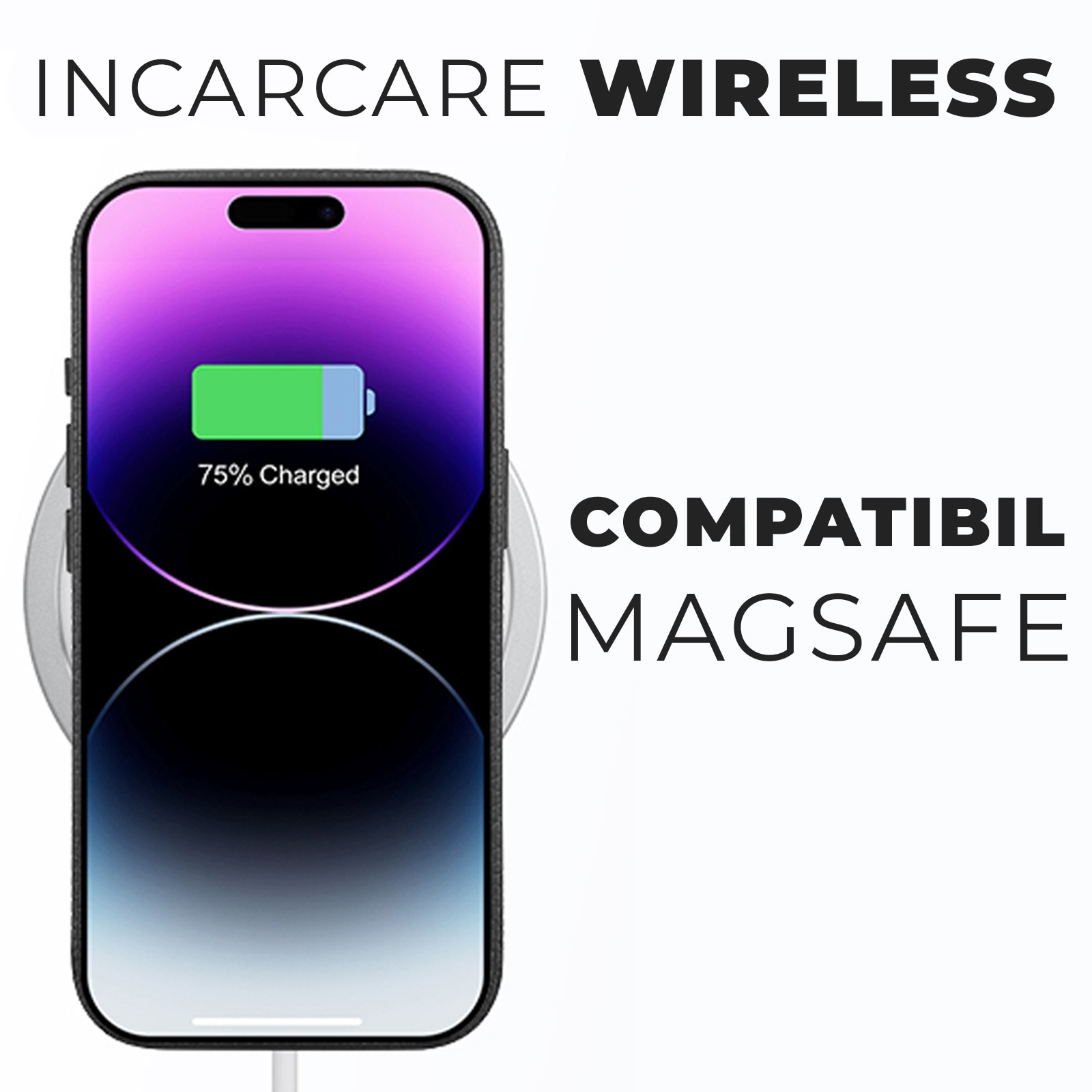 Husa Daden din piele naturală pentru iPhone 17 Pro, Magsafe, protecție Action Button, Mov, handmade