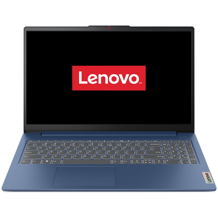 Laptop Lenovo IdeaPad Slim 3 15IAH8 cu procesor Intel® Core™ i5-12450H pana la 4.4 GHz, 15.6", Full HD, IPS, 16GB, 512GB SSD, Intel® UHD Graphics, No OS, Abyss Blue