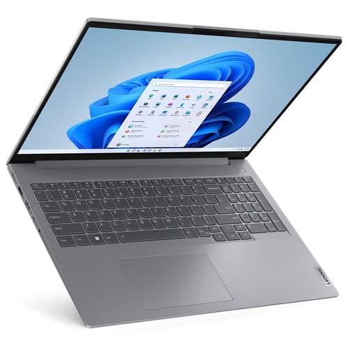 Laptop Lenovo ThinkBook 16, 16" WUXGA, Intel® Core™ i3 1315U pana la 4.5 GHz, 16 GB RAM DDR5 5200, 512 GB SSD, Intel® UHD Graphics, Windows 11 Pro, Arctic Grey 512 GB
