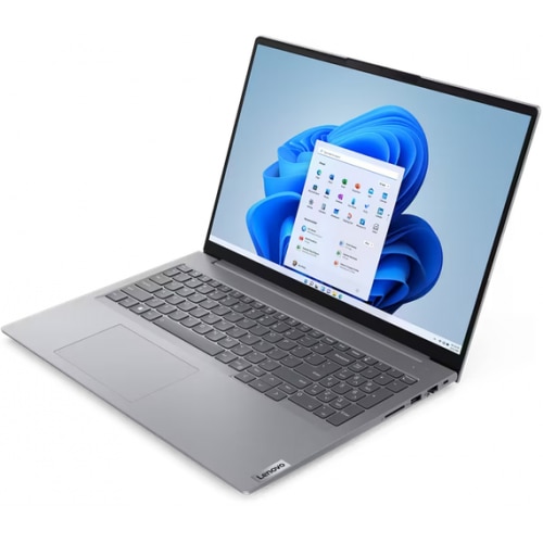 Laptop Lenovo ThinkBook 16, 16" WUXGA, Intel® Core™ i3 1315U pana la 4.5 GHz, 16 GB RAM DDR5 5200, 512 GB SSD, Intel® UHD Graphics, Windows 11 Pro, Arctic Grey 512 GB