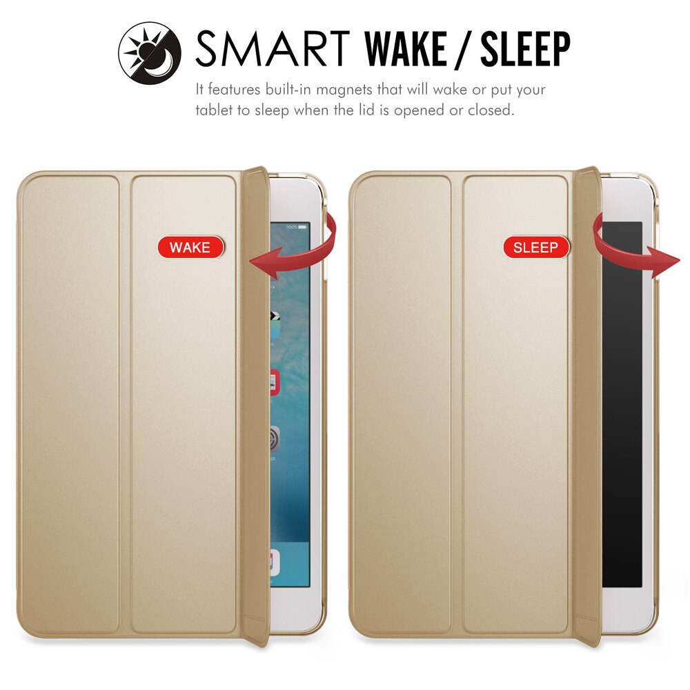 Husa tablete, reglabila, functie trezire/somn, multicolor, pentru iPad Mini 4