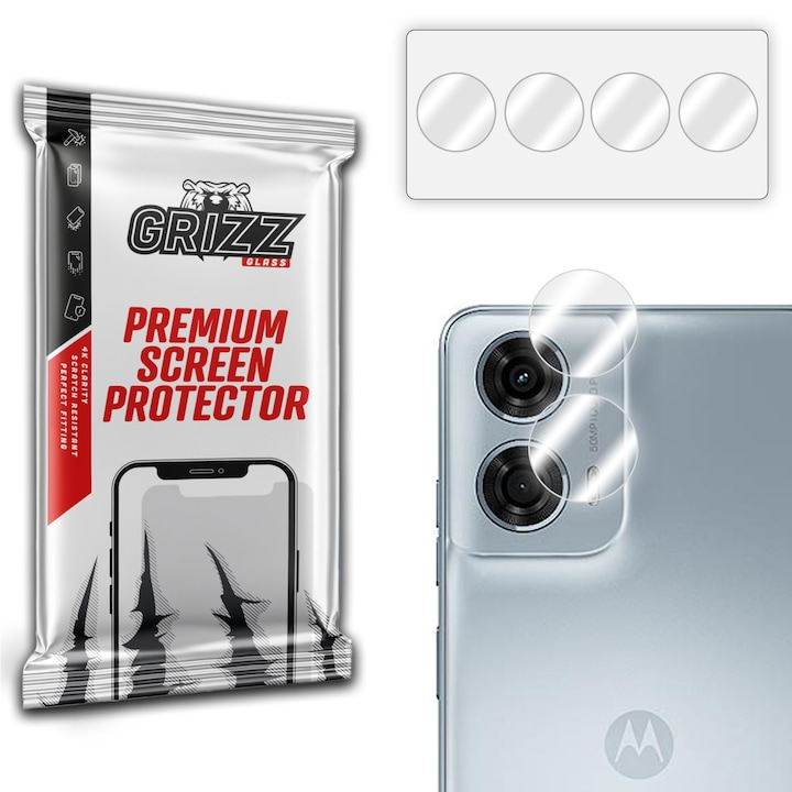 Folie de protectie pentru Motorola Moto G24 Power, Grizz Glass, Sticla, Transparent