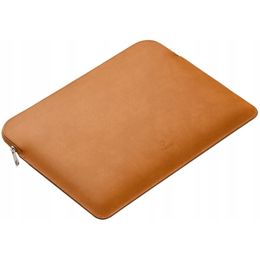 Etui laptop 15.3", Baltan, piele naturala, interior din filc, culoare maro