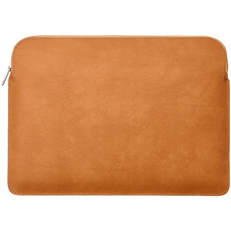 Etui laptop 15.3", Baltan, piele naturala, interior din filc, culoare maro