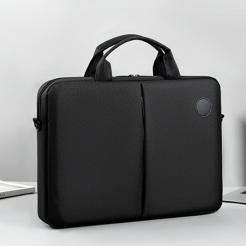 Geanta laptop, 15.6 inch, capacitate mare, impermeabila, neagra