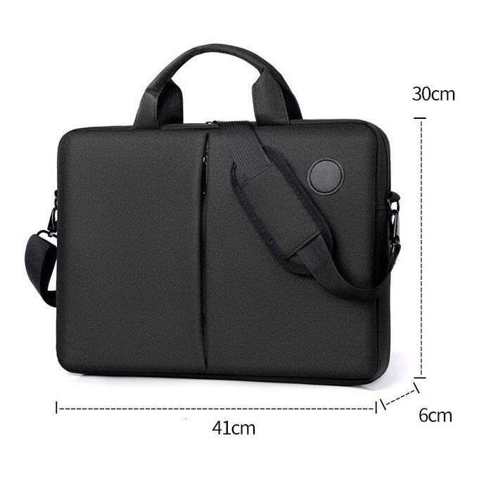 Geanta laptop, 15.6 inch, capacitate mare, impermeabila, neagra