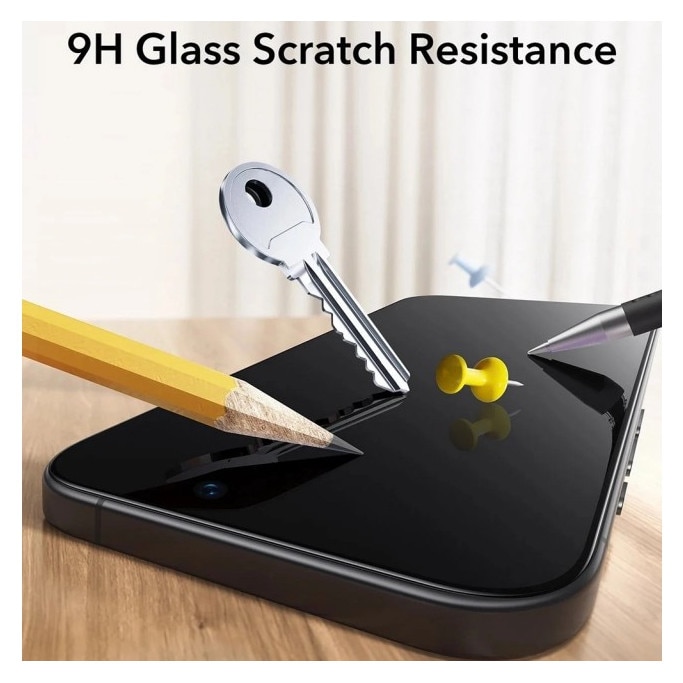 Pachet 3 x Folie Sticla Securizata UltraFit Compatibila Cu iPhone 17 Pro Max, Aplicator Inclus, Montaj Usor, Transparenta