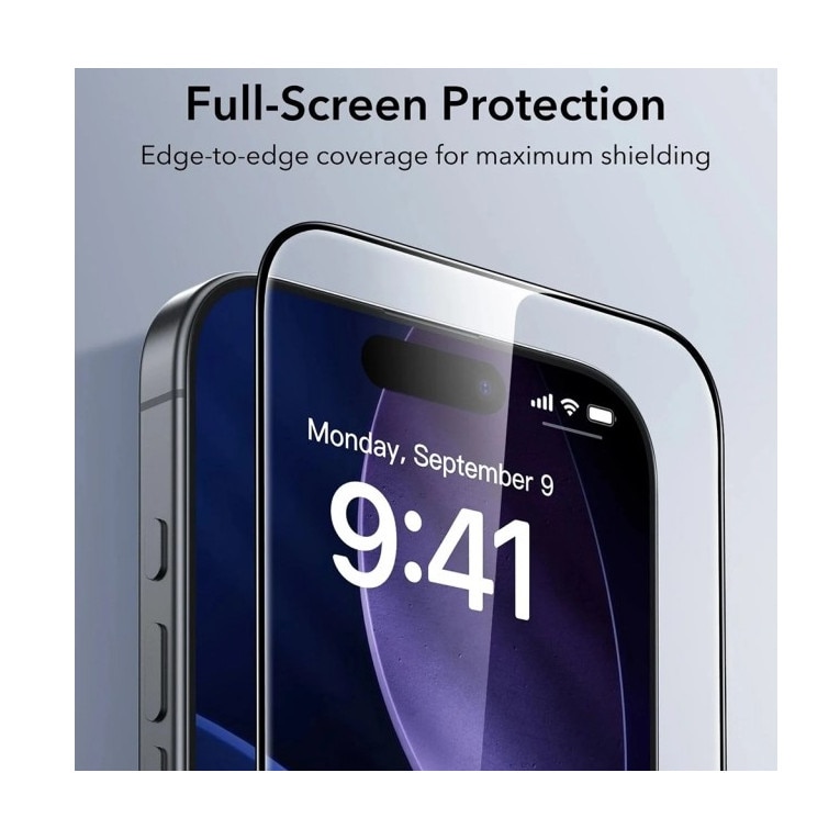 Pachet 3 x Folie Sticla Securizata UltraFit Compatibila Cu iPhone 17 Pro Max, Aplicator Inclus, Montaj Usor, Transparenta