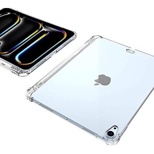 Husa tableta XGSM pentru Apple iPad Air 13" 6 gen. 2024, Silikon, transparent, TPU