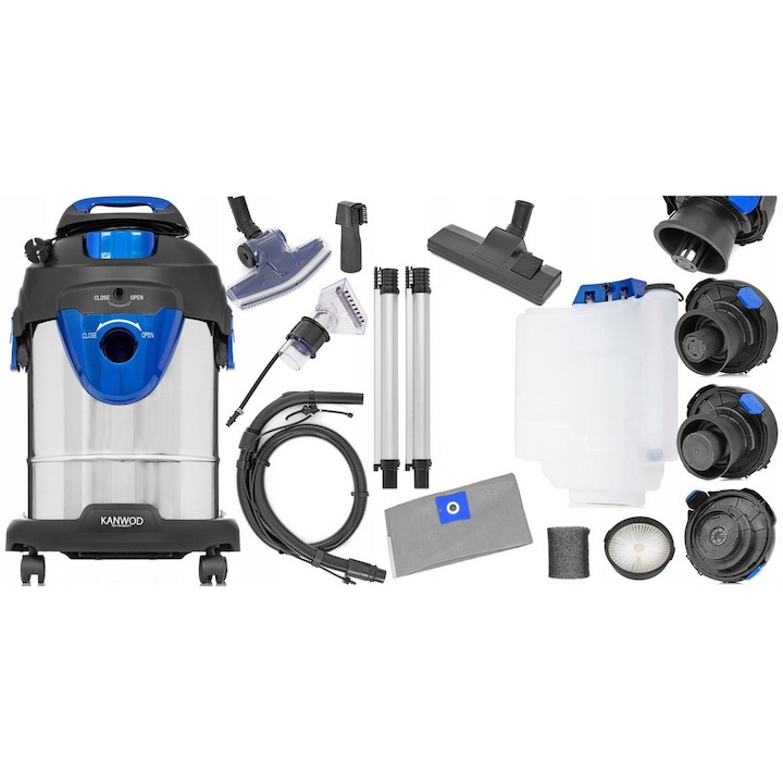 Aspirator Kanwod Super Wash 2000W, set complet, 20L, multicolor, 330x370x500mm