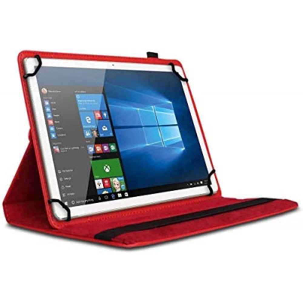 Husa Rotativa Tableta pentru Lenovo Yoga Tab 11 (YT-J706X), Stand Portret si Landscape, Inchidere Sigura, Prindere Elastica, Smart Design, Universala 11, Rosu