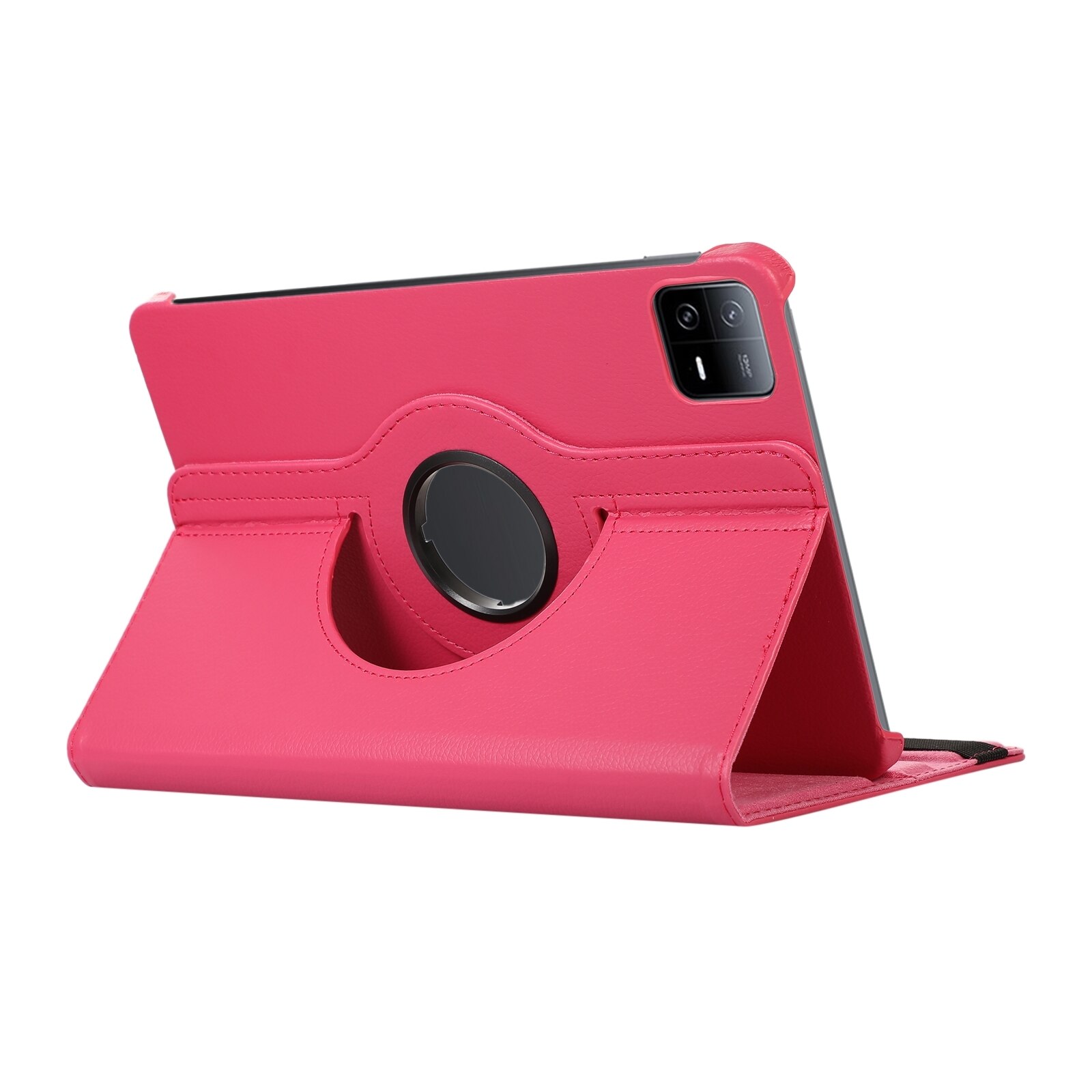 Husa tableta pentru Xiaomi Pad 7 Pro / Pad 7, piele texturata de licurici, rotire 360 de grade, rosu roz