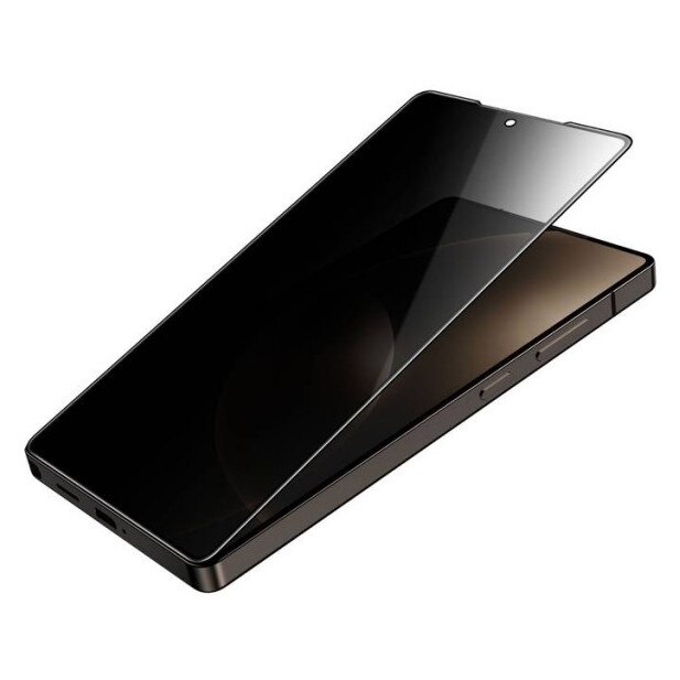 Folie Sticla Securizata Upzz Privacy Compatibila Cu Samsung Galaxy S25 Ultra, Full Glue, Case Friendly, Antispy