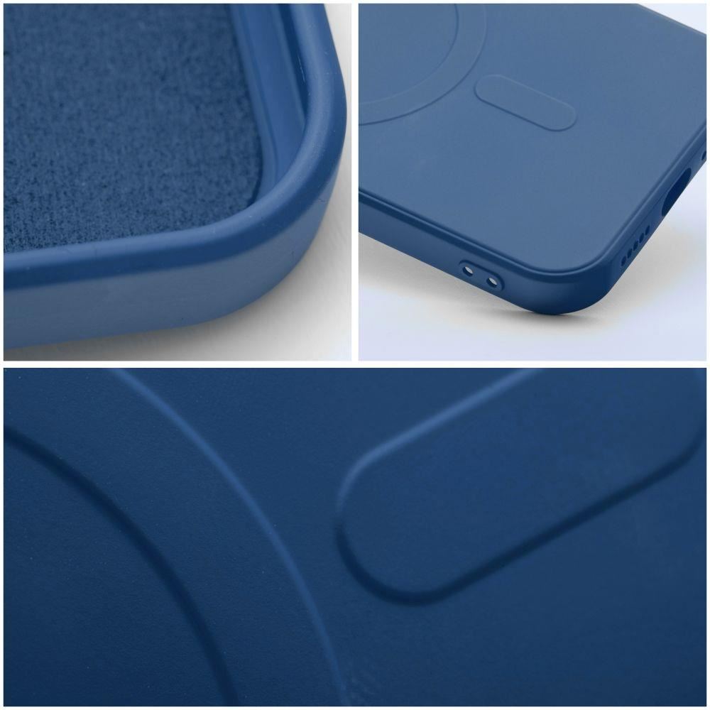 Husa Compatibila cu Apple iPhone 12 iberry Silicone MSafe Albastru