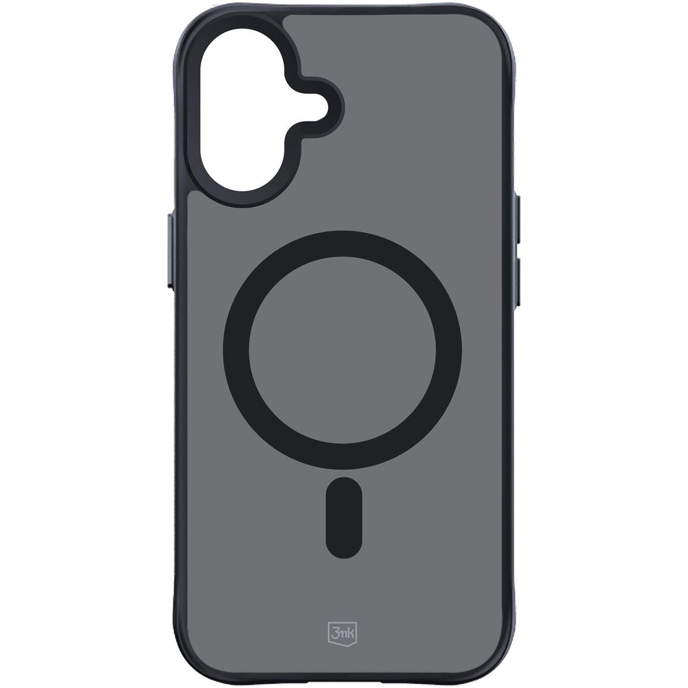Husa de protectie 3mk Smoke MagCase pentru iPhone 16, Semi-Transparent