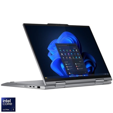 Laptop Lenovo ThinkPad X1 2-in-1 Gen 9 cu procesor Intel® Core Ultra 7 155U pana la 4.8GHz, 14" WUXGA, IPS, Touch, 16GB LPDDR5x RAM, 512GB SSD, Intel® Graphics, Windows® 11 Pro, Grey, 3y on-site Premium Care