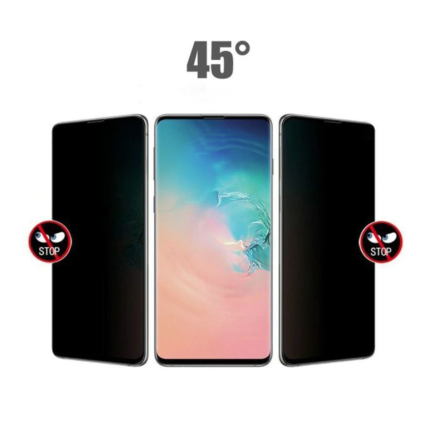 Folie Protectie din Silicon Privacy full screen pentru Oppo Reno 12 5G