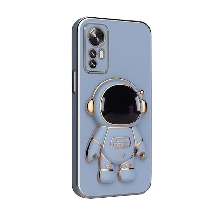 Husa de Protectie 2 in 1, Flippy, Husa de Protectie pentru Honor 90, Model Astronaut, Husa cu Suport, din TPU, Albastru