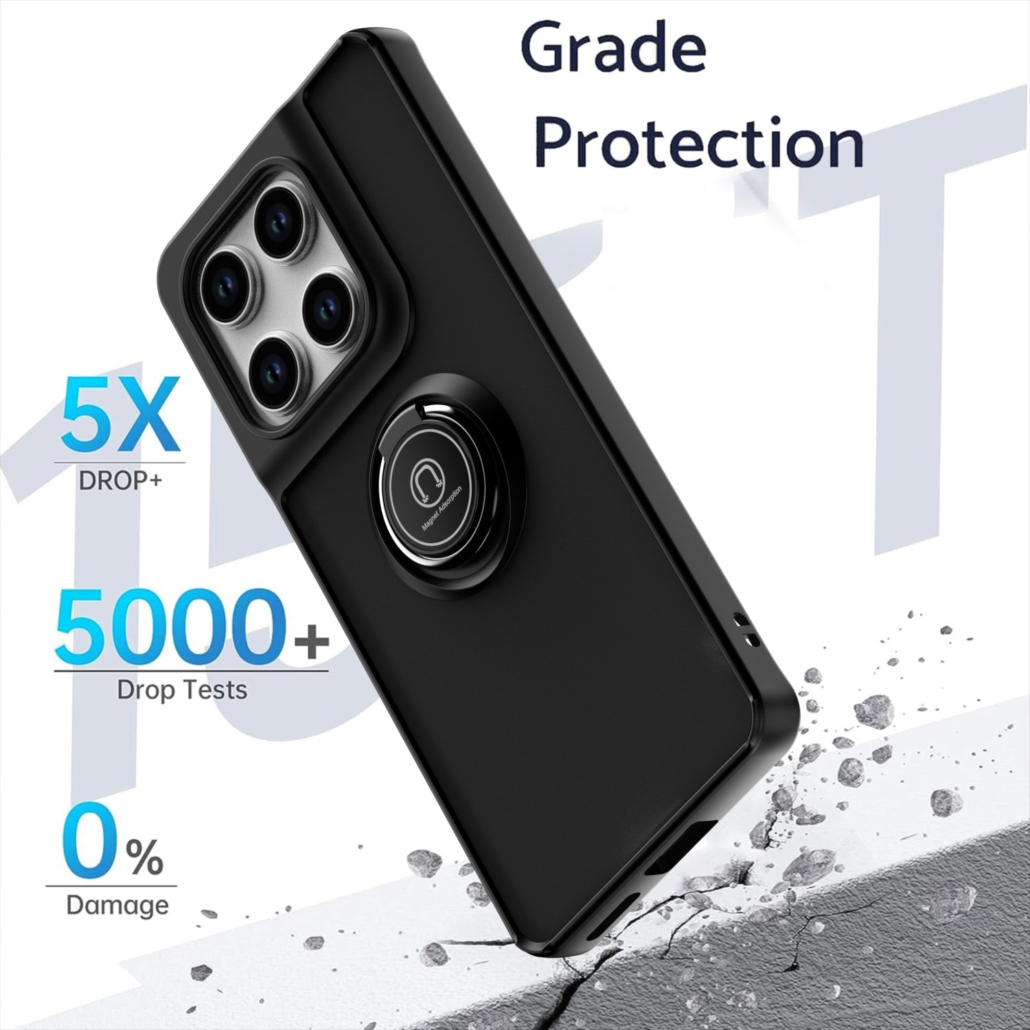 Husa telefon, compatibil cu Motorola Edge 60 Pro 5G, TPU, Negru