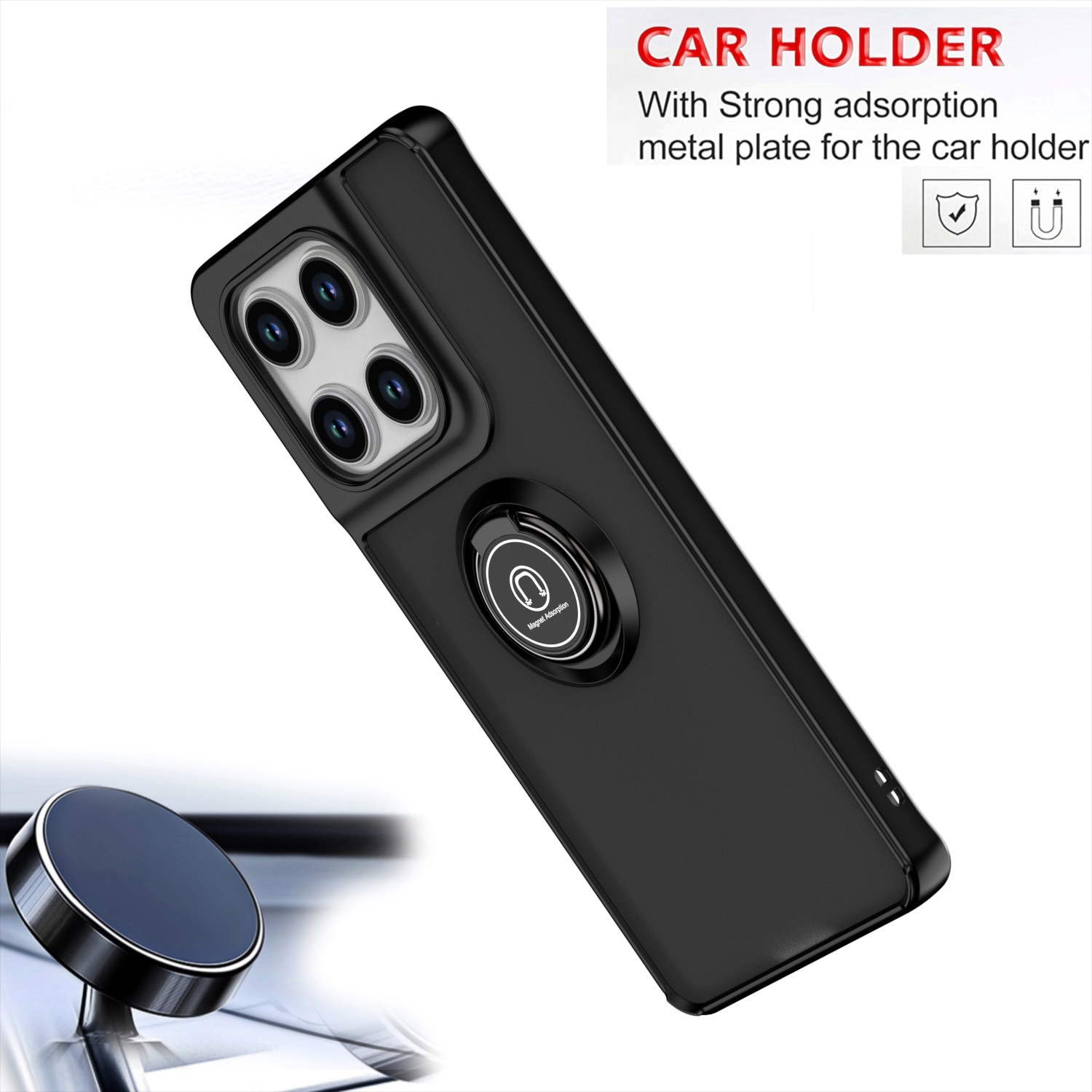 Husa telefon, compatibil cu Motorola Edge 60 Pro 5G, TPU, Negru